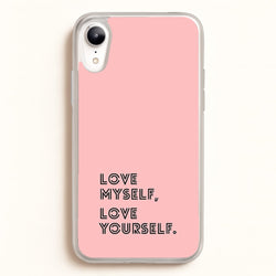 Love Myself, Love Yourself K-Pop Band  -  Phone Case for iPhone XR