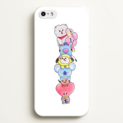 K-Pop Band BT21 Drawing  -  Phone Case for iPhone 5 / 5s / SE 2016