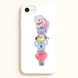 K-Pop Band BT21 Drawing  -  Phone Case for iPhone 6 / 7 / 8 / SE