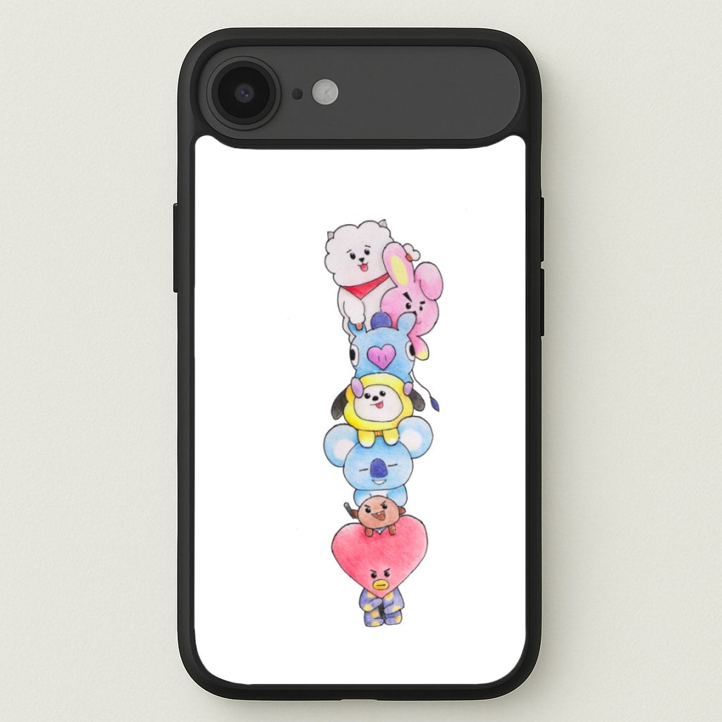 K-Pop Band BT21 Drawing Phone Case for iPhone 17 Air