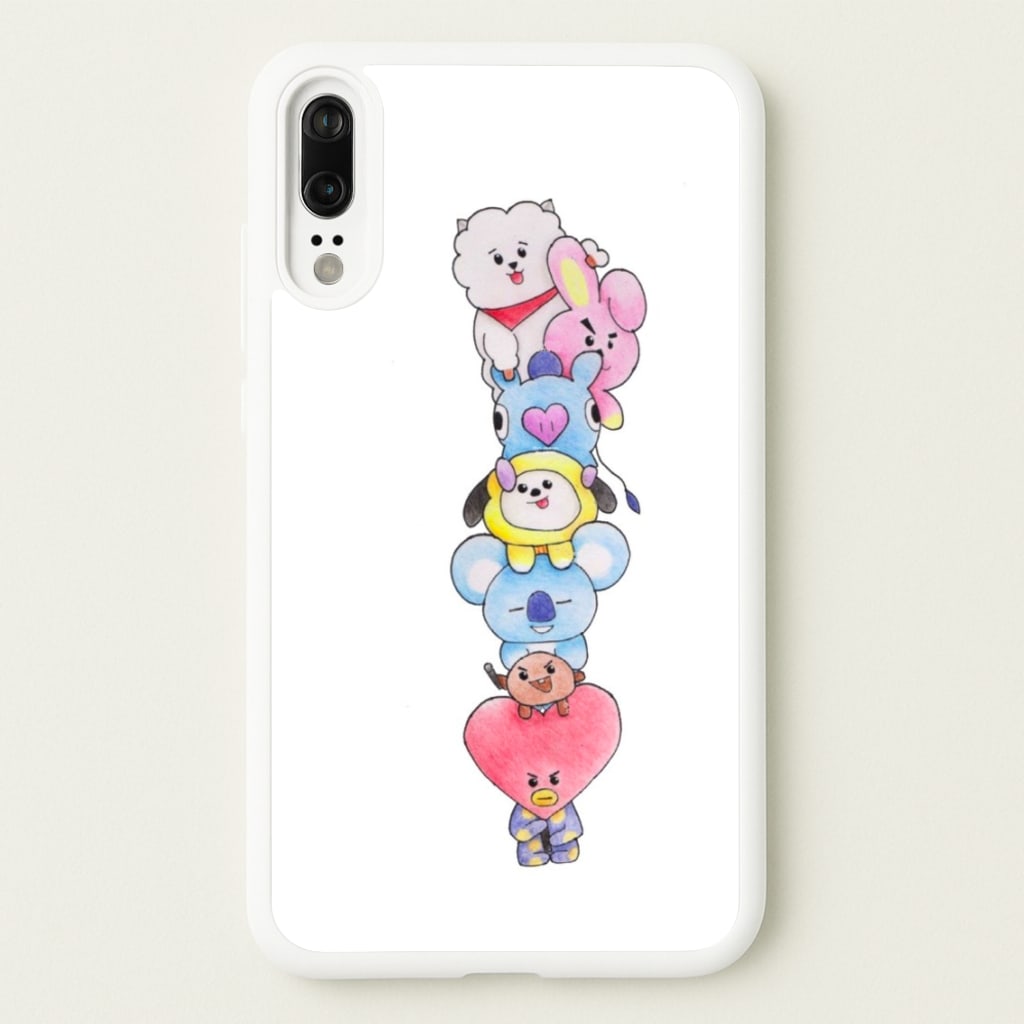 K-Pop Band BT21 Drawing  -  Phone Case for Huawei P20