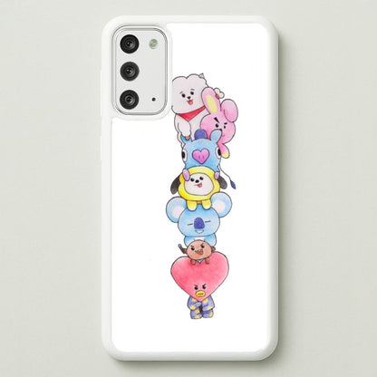 K-Pop Band BT21 Drawing  -  Phone Case for Galaxy Note 20