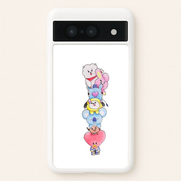 K-Pop Band BT21 Drawing  -  Phone Case for Google Pixel 8