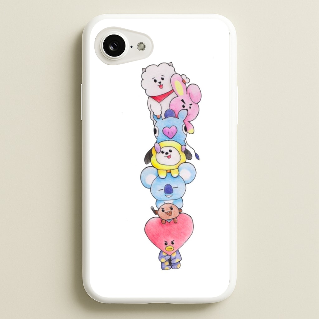 K-Pop Band BT21 Drawing  -  Phone Case for iPhone 16e