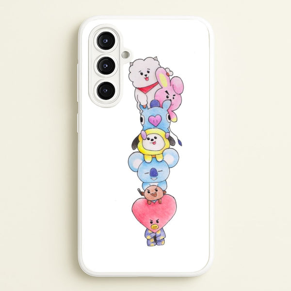 K-Pop Band BT21 Drawing  -  Phone Case for Galaxy A16