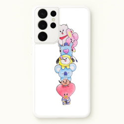 K-Pop Band BT21 Drawing  -  Phone Case for Galaxy S21 Ultra