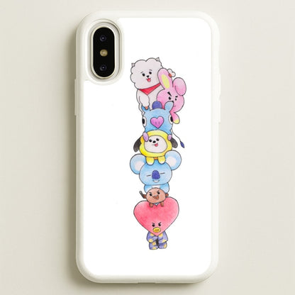 K-Pop Band BT21 Drawing  -  Phone Case for iPhone X / XS