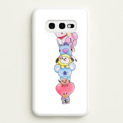 K-Pop Band BT21 Drawing  -  Phone Case for Galaxy S10e