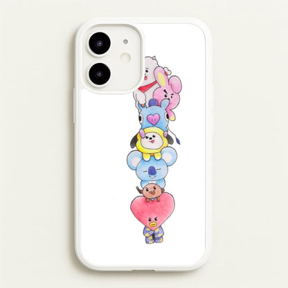 K-Pop Band BT21 Drawing  -  Phone Case for iPhone 12 / 12 Pro