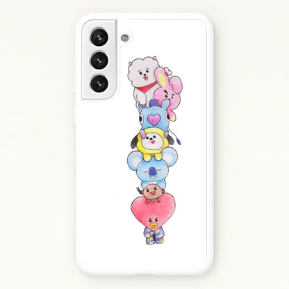 K-Pop Band BT21 Drawing  -  Phone Case for Galaxy S21FE