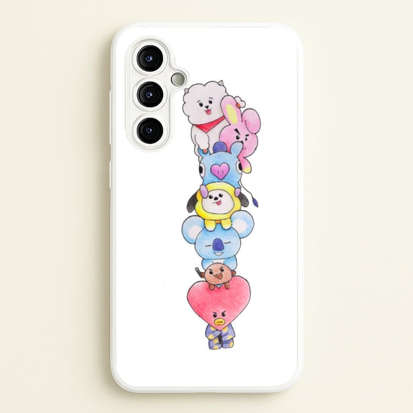 K-Pop Band BT21 Drawing  -  Phone Case for Galaxy A54