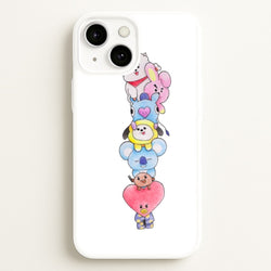 K-Pop Band BT21 Drawing  -  Phone Case for iPhone 13