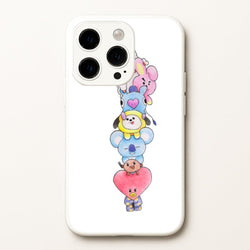 K-Pop Band BT21 Drawing  -  Phone Case for iPhone 14 Pro Max