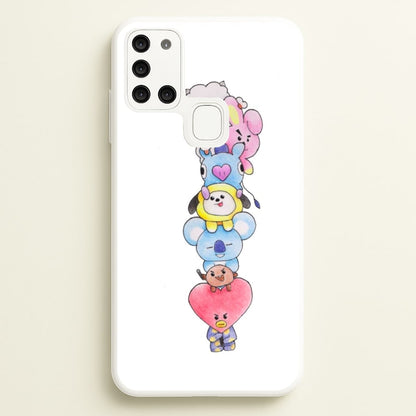 K-Pop Band BT21 Drawing  -  Phone Case for Galaxy A21s