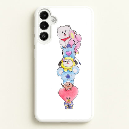 K-Pop Band BT21 Drawing  -  Phone Case for Galaxy A36