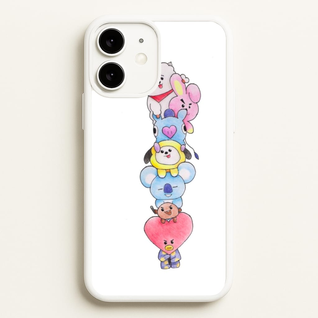 K-Pop Band BT21 Drawing  -  Phone Case for iPhone 11