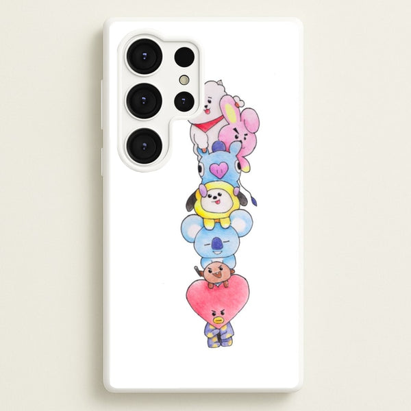 K-Pop Band BT21 Drawing  -  Phone Case for Galaxy S25 Ultra