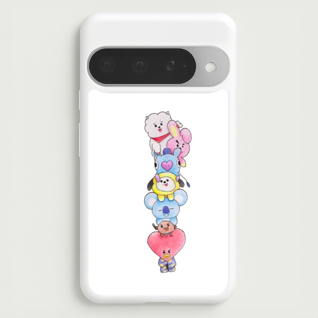 K-Pop Band BT21 Drawing Phone Case for Google Pixel 10 Pro XL