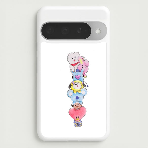 K-Pop Band BT21 Drawing Phone Case for Google Pixel 10 Pro XL