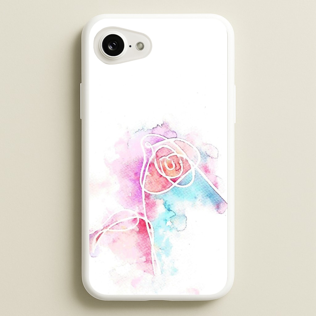 K-Pop Band Love Yourself Watercolour Painting  -  Phone Case for iPhone 16e