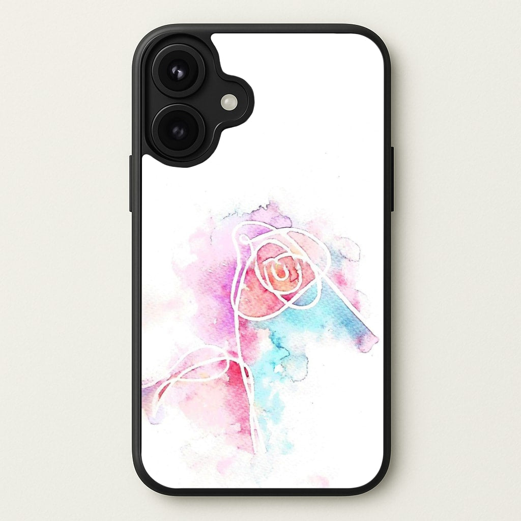 K-Pop Band Love Yourself Watercolour Painting Phone Case for iPhone 17