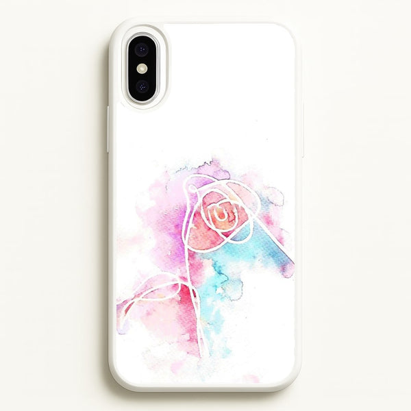 K-Pop Band Love Yourself Watercolour Painting  -  Phone Case for iPhone XS Max