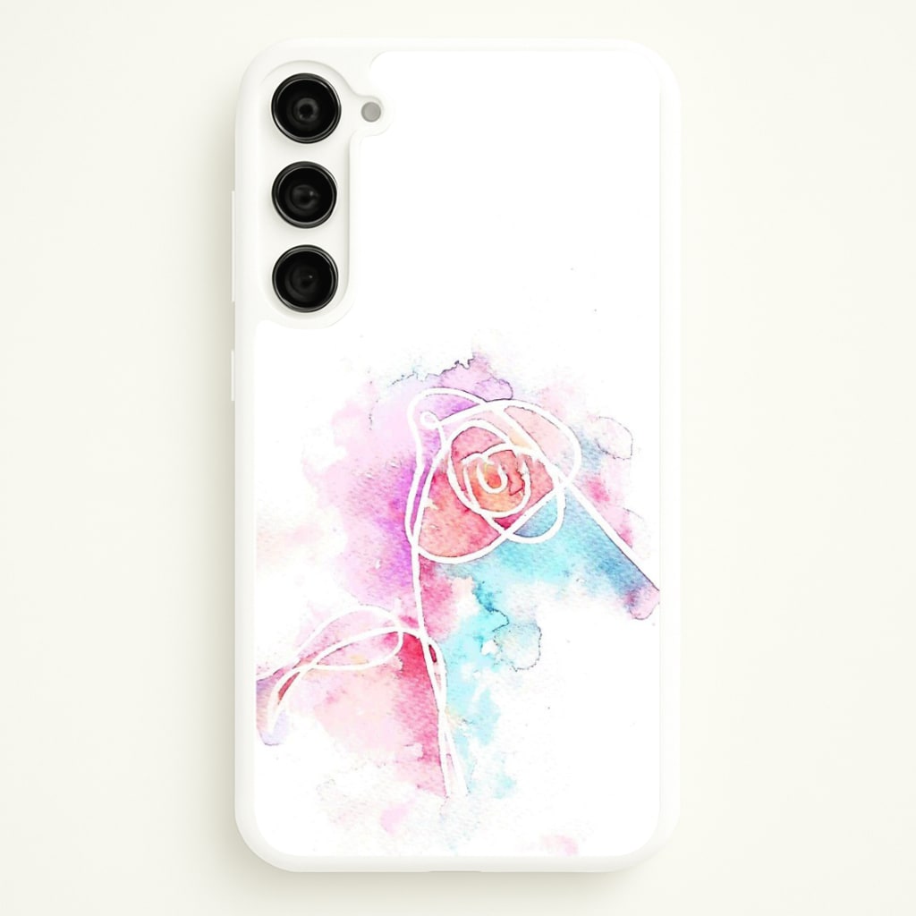 K-Pop Band Love Yourself Watercolour Painting  -  Phone Case for Galaxy S23