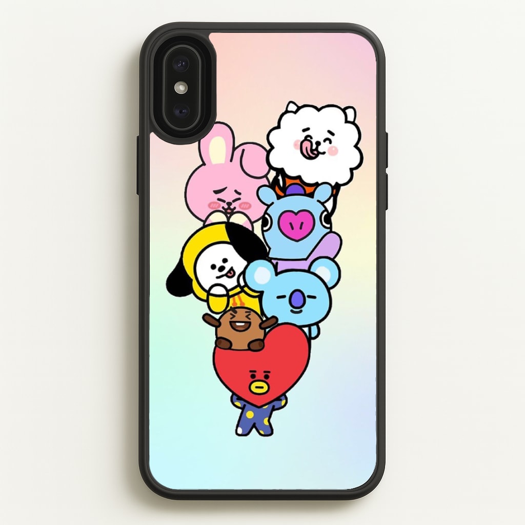 Pastel BT21 - K Pop  -  Phone Case for iPhone XS Max