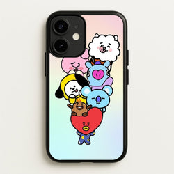 Pastel BT21 - K Pop  -  Phone Case for iPhone 12 / 12 Pro