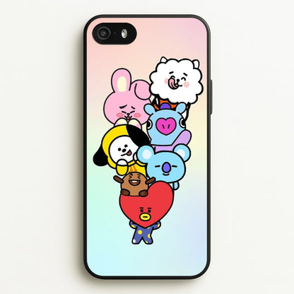 Pastel BT21 - K Pop  -  Phone Case for iPhone 5 / 5s / SE 2016