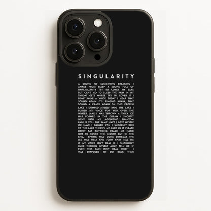 Singularity Lyrics - K Pop  -  Phone Case for iPhone 16 Pro Max