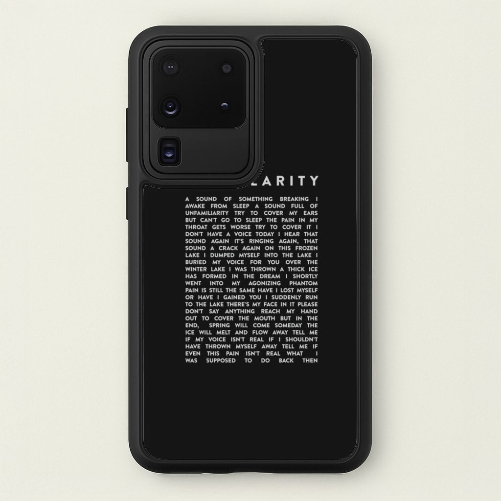 Singularity Lyrics - K Pop  -  Phone Case for Galaxy S20 Ultra