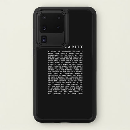 Singularity Lyrics - K Pop  -  Phone Case for Galaxy S20 Ultra
