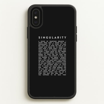 Singularity Lyrics - K Pop  -  Phone Case for iPhone XS Max