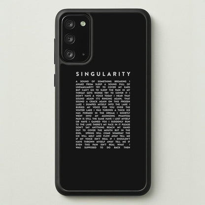 Singularity Lyrics - K Pop  -  Phone Case for Galaxy Note 20