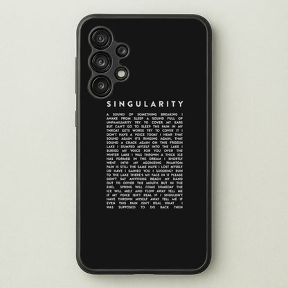 Singularity Lyrics - K Pop  -  Phone Case for Galaxy A13