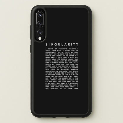 Singularity Lyrics - K Pop  -  Phone Case for Huawei P20 Pro