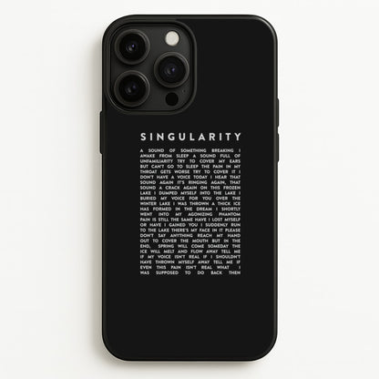 Singularity Lyrics - K Pop  -  Phone Case for iPhone 13 Pro Max