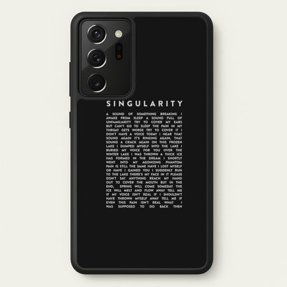 Singularity Lyrics - K Pop  -  Phone Case for Galaxy Note 20 Ultra