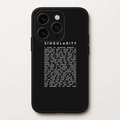 Singularity Lyrics - K Pop  -  Phone Case for iPhone 15 Pro Max