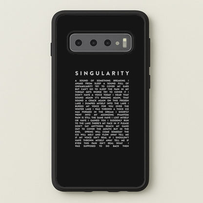 Singularity Lyrics - K Pop  -  Phone Case for Galaxy S10