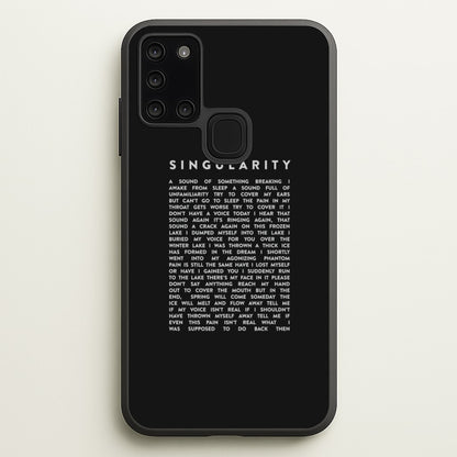 Singularity Lyrics - K Pop  -  Phone Case for Galaxy A21s
