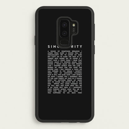 Singularity Lyrics - K Pop  -  Phone Case for Galaxy S9 Plus