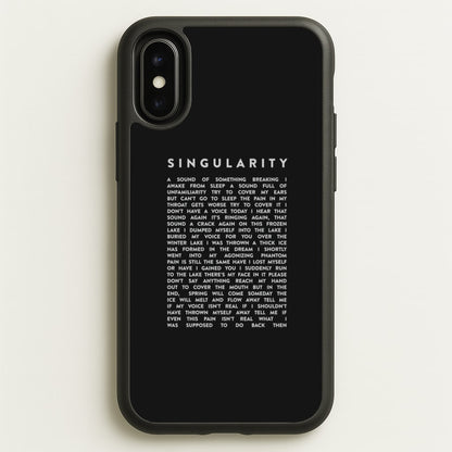 Singularity Lyrics - K Pop  -  Phone Case for iPhone X / XS