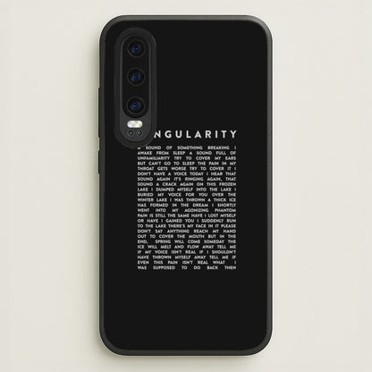 Singularity Lyrics - K Pop  -  Phone Case for Huawei P30