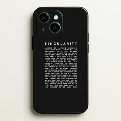 Singularity Lyrics - K Pop  -  Phone Case for iPhone 15