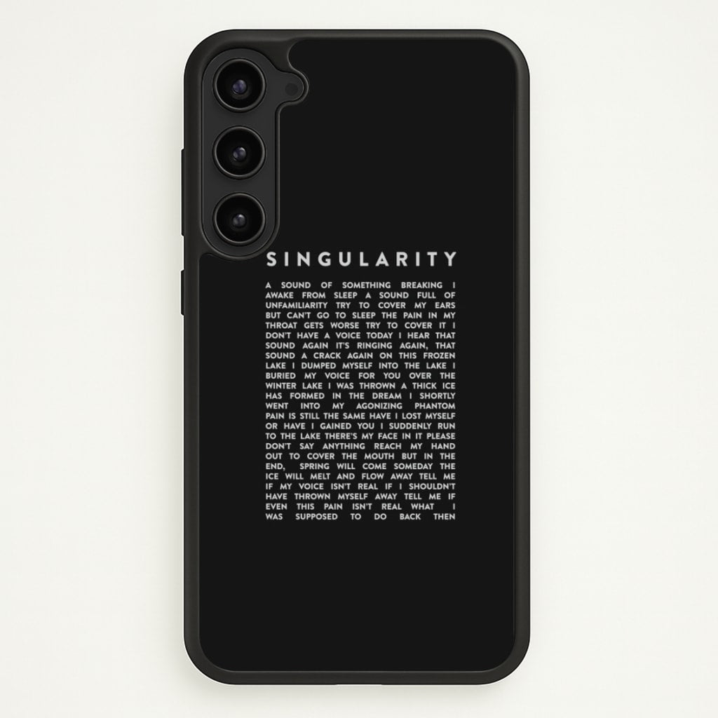 Singularity Lyrics - K Pop  -  Phone Case for Galaxy S23 Plus