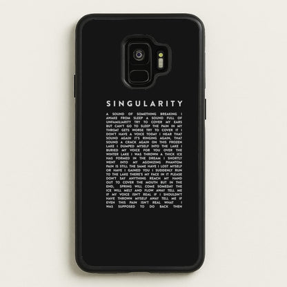 Singularity Lyrics - K Pop  -  Phone Case for Galaxy S9