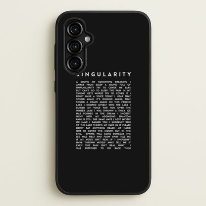 Singularity Lyrics - K Pop  -  Phone Case for Galaxy A54