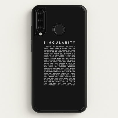Singularity Lyrics - K Pop  -  Phone Case for Huawei P30 Lite